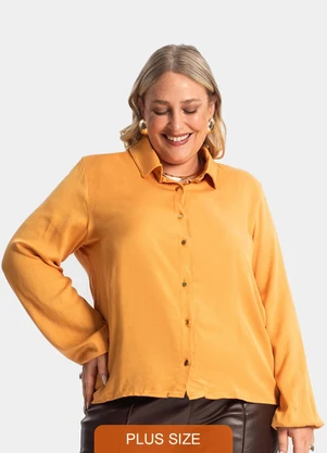 Secret Glam - Camisa Manga Longa Marrom - SECRET GLAM