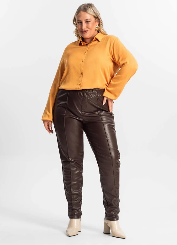 Secret Glam - Camisa Manga Longa Marrom 3