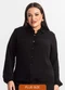 Secret Glam - Camisa Manga Longa Preto - variação: Preto
