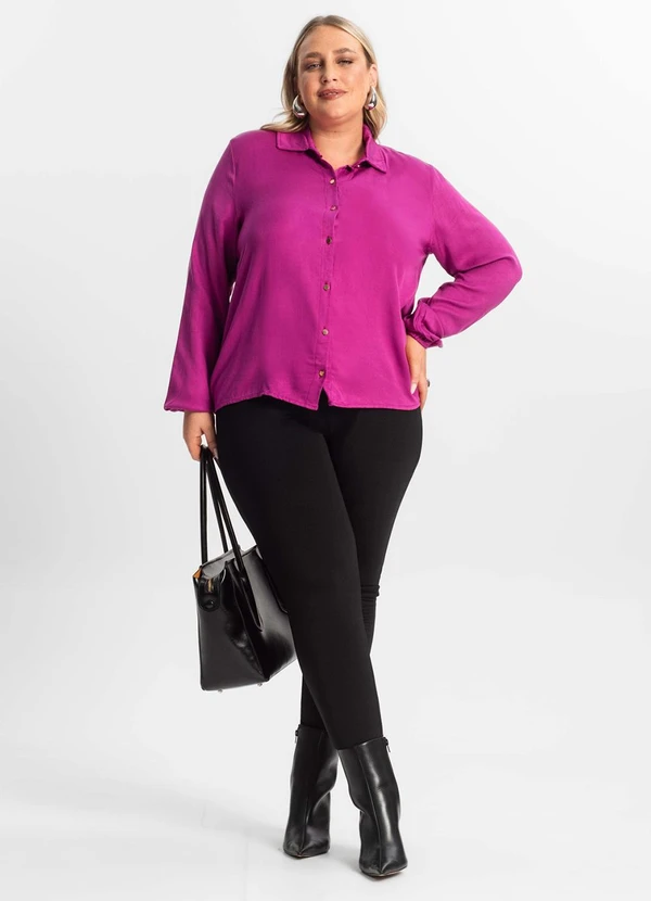 Secret Glam - Camisa Manga Longa Roxo 3