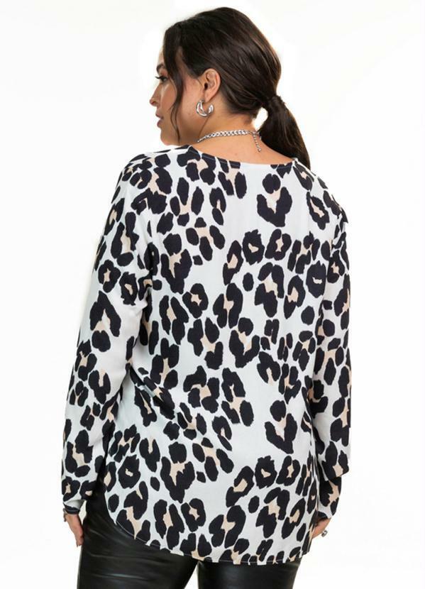 Secret Glam - Camisa Manga Longa Viscotorcion Bege 2