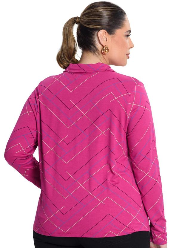 Secret Glam - Camisa Manga Longa Viscotorcion Rosa 2