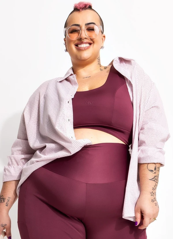 Marguerite - Camisa Rosa Claro em Voil Devorê 5