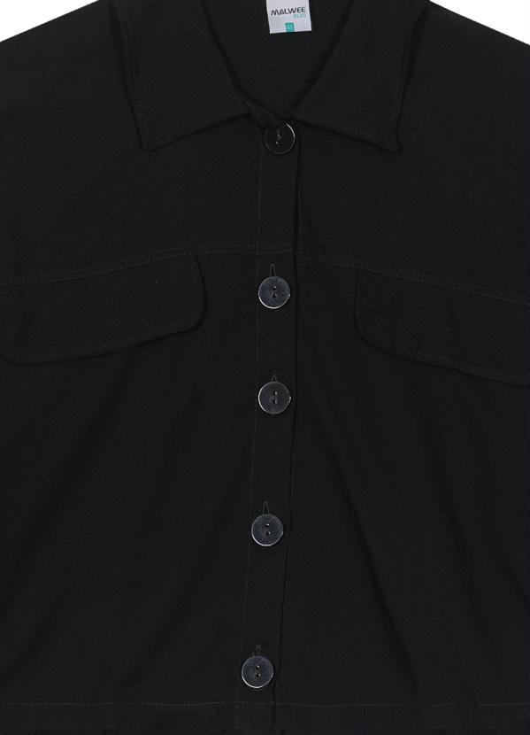 Malwee Plus - Camisa Viscose Plus Size Feminina Preto 2