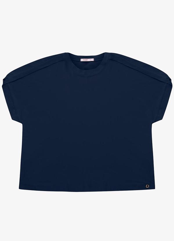 Secret Glam - Blusa Feminina Manga Curta Azul 5