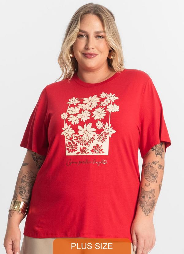 Secret Glam - Blusa Feminina Manga Curta Vermelho 1