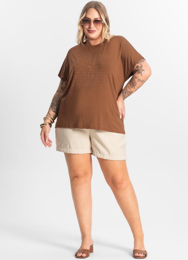 Secret Glam - Blusa Feminina Manga Morcego Marrom 3