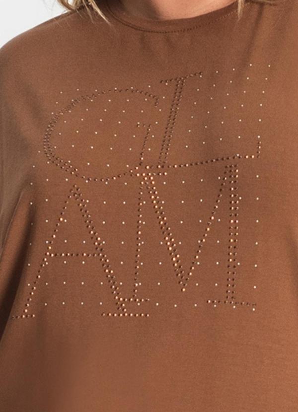 Secret Glam - Blusa Feminina Manga Morcego Marrom 5