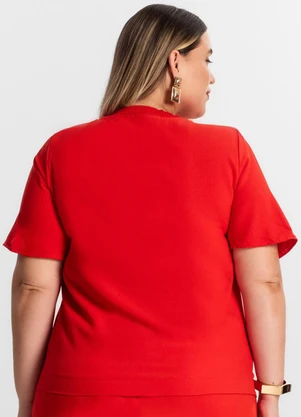 Secret Glam - Blusa Feminina Plus Size Laranja - SECRET GLAM