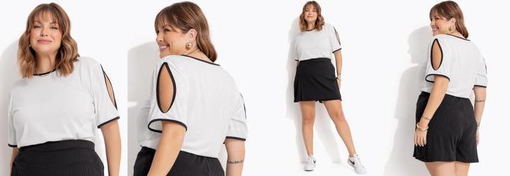 Blusa Off White em Malha