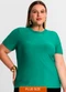 Secret Glam - Blusa Plus Size Manga Curta Amarelo - variação: Verde