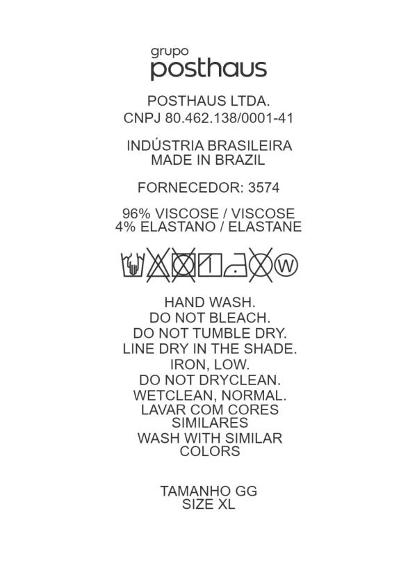 Marguerite - Blusa Preto em Malha de Viscose 8