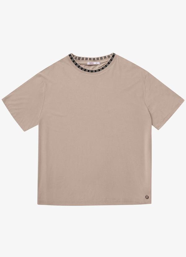 Secret Glam - Blusa Viscose Plus Size Marrom 2