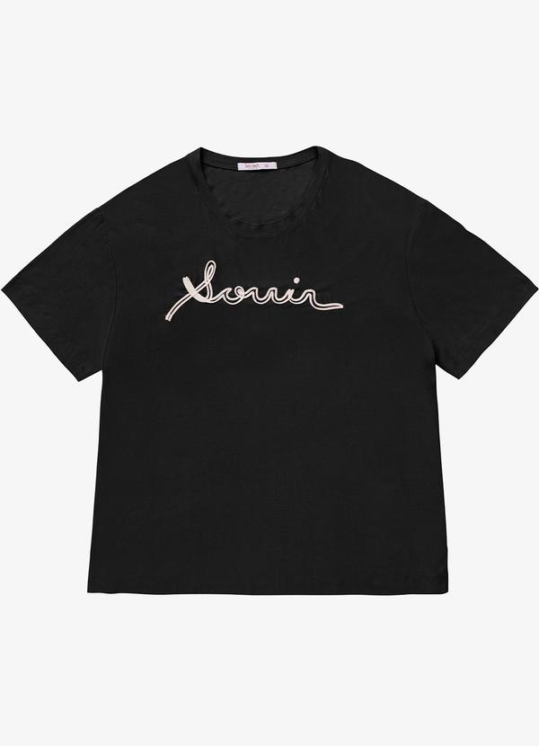 Secret Glam - Blusa Viscose Plus Size Preto 5