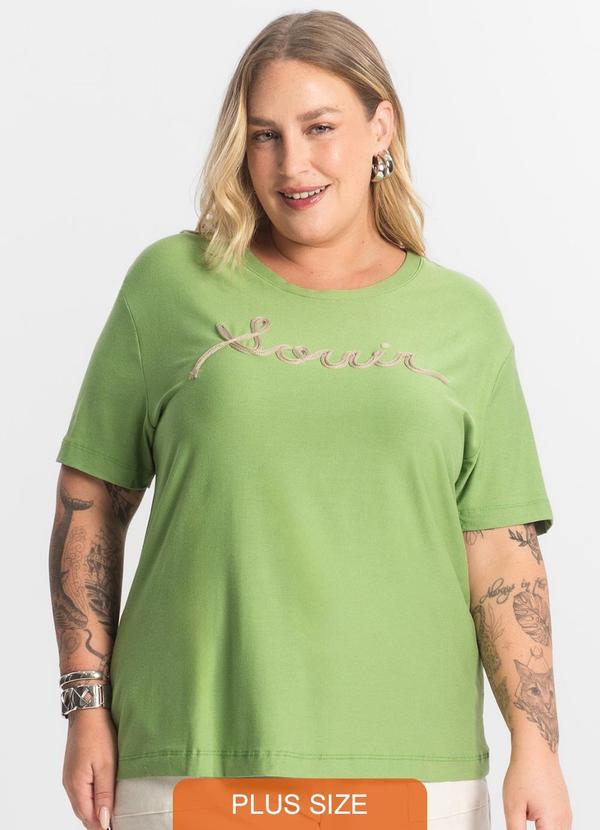 Secret Glam - Blusa Viscose Plus Size Verde