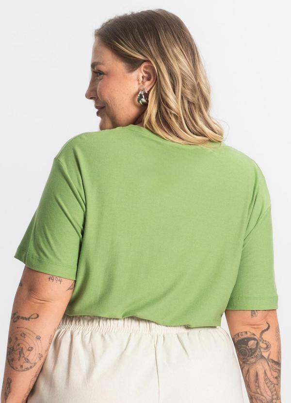 Secret Glam - Blusa Viscose Plus Size Verde 3