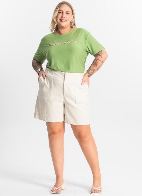 Secret Glam - Blusa Viscose Plus Size Verde 2
