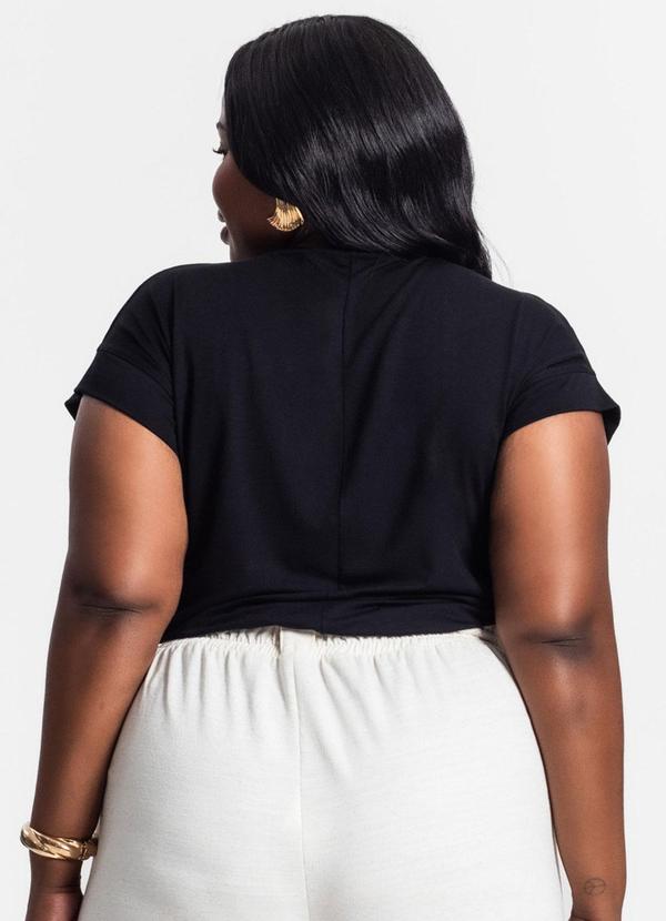 Secret Glam - Camiseta Feminina Estampada Preto 3