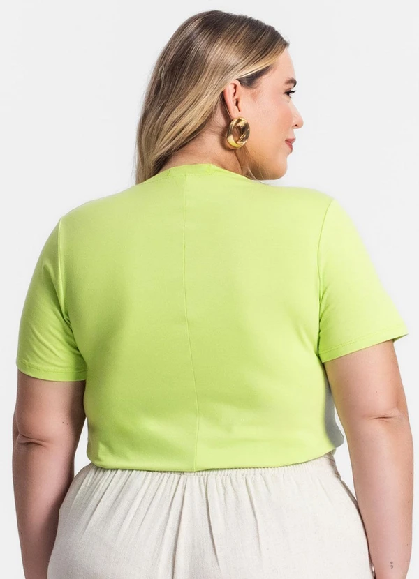 Secret Glam - Camiseta Manga Curta Estampada Verde 2