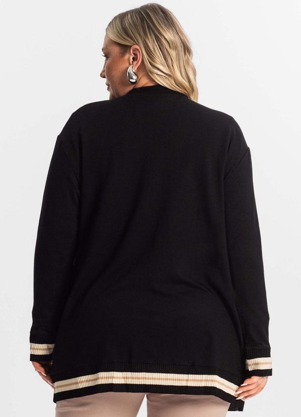 Secret Glam - Cardigam Plus Size Feminino Preto 2