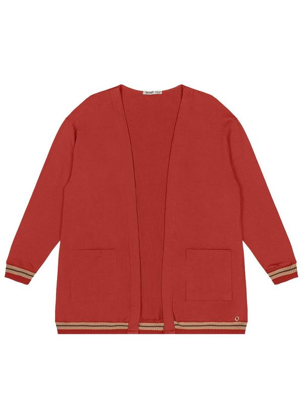 Secret Glam - Cardigam Plus Size Feminino Vermelho 4