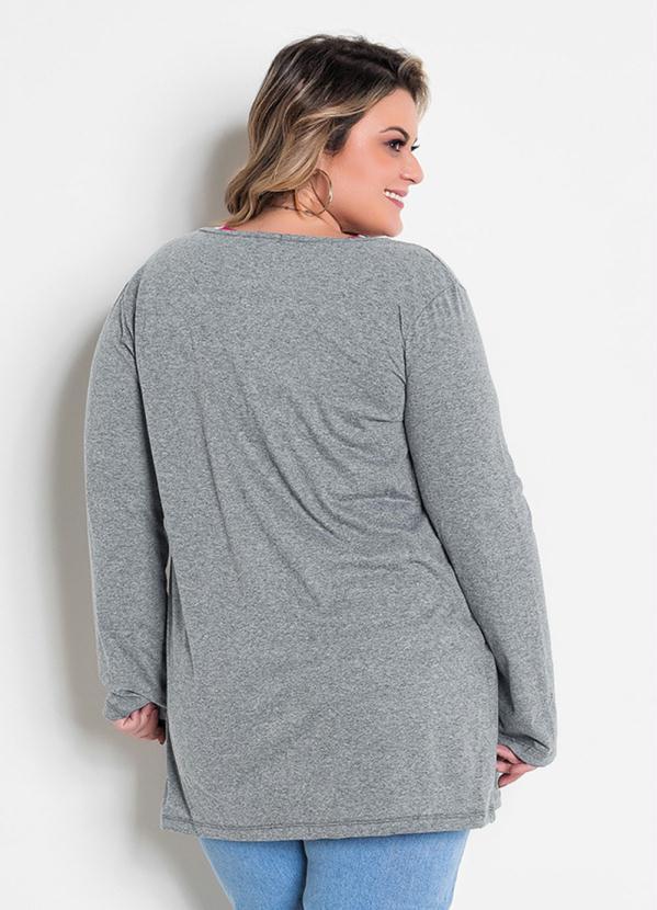 Marguerite - Cardigan Alongado Mescla Plus Size 5