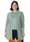 Malwee - Cardigan Alongado Peletizada Plus Verde Turquesa - variação: Verde Turquesa