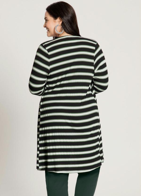 Lunender Mais Mulher - Cardigan Alongado Plus Size Verde 2