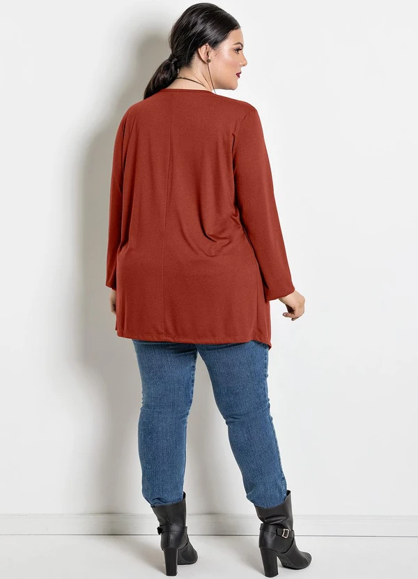 Marguerite - Cardigan Caramelo em Poliviscose 4