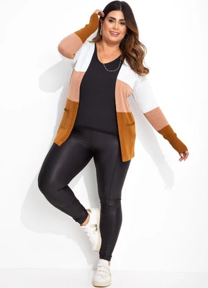 Marguerite - Cardigan Caramelo em Tricô - MARGUERITE