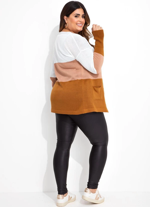 Marguerite - Cardigan Caramelo em Tricô 2