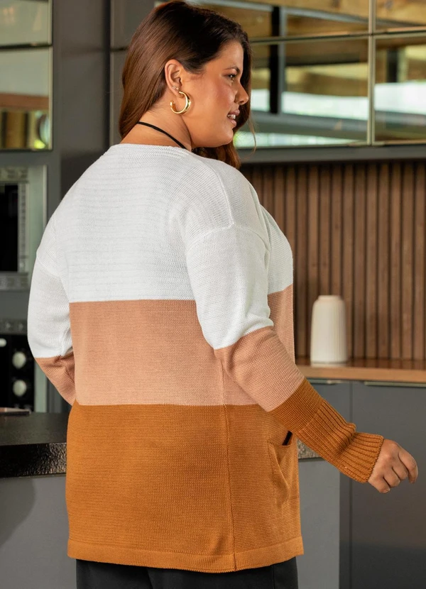 Marguerite - Cardigan Caramelo em Tricô 5