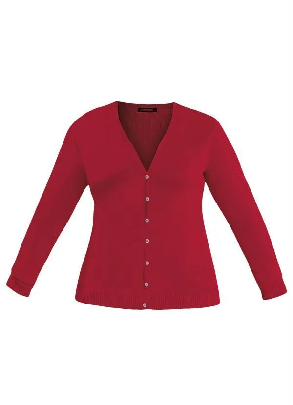 Quintess - Cardigan de Tricô Vermelho Plus Size 5
