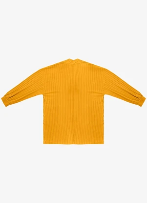 Infinita Cor - Cardigan Feminino Pluz Size Amarelo - INFINITA COR