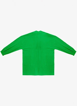 Infinita Cor - Cardigan Feminino Pluz Size Verde - INFINITA COR