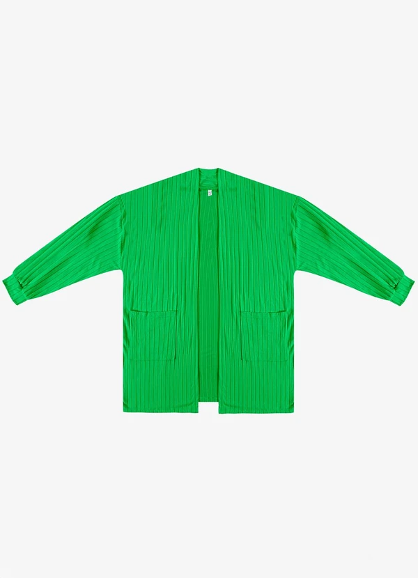 Infinita Cor - Cardigan Feminino Pluz Size Verde