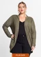 Secret Glam - Cardigan Plus Size em Ribana Canelada Roxo - variação: Verde