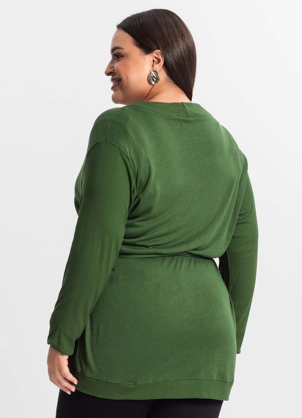 Secret Glam - Cardigan Plus Size Feminino Verde 2