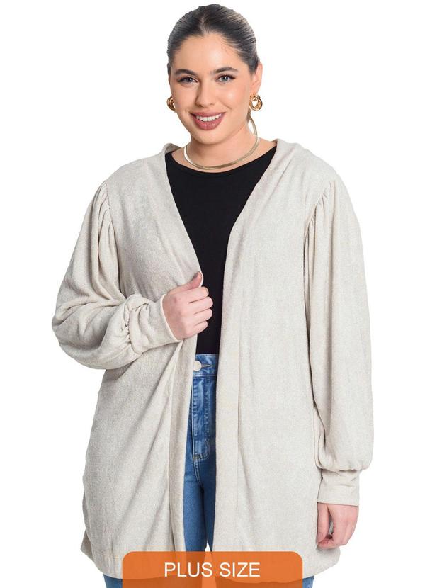 Secret Glam - Cardigan Tricot Shine Bege