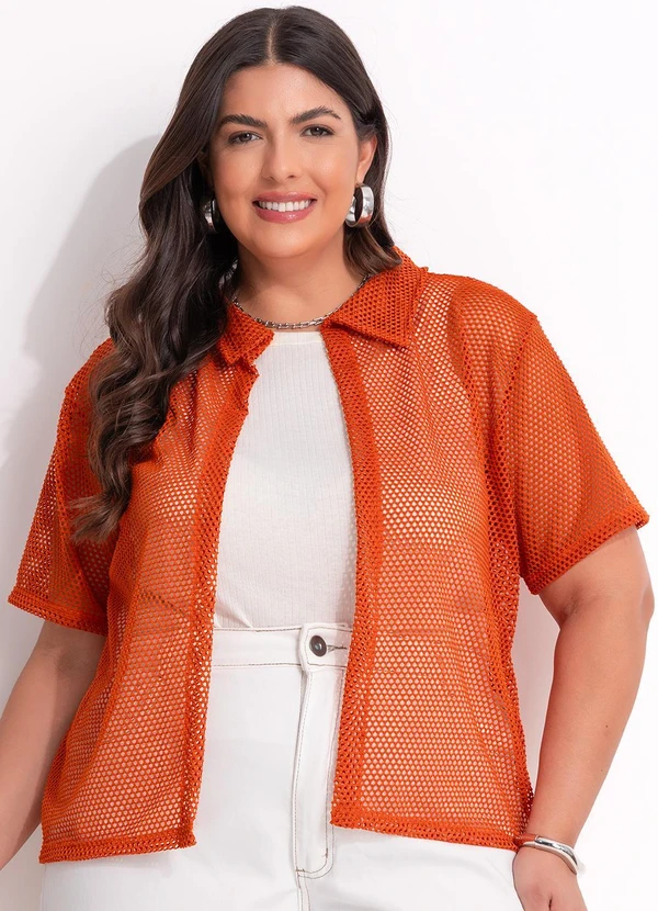 Marguerite - Camisa Ferrugem em Malha 3