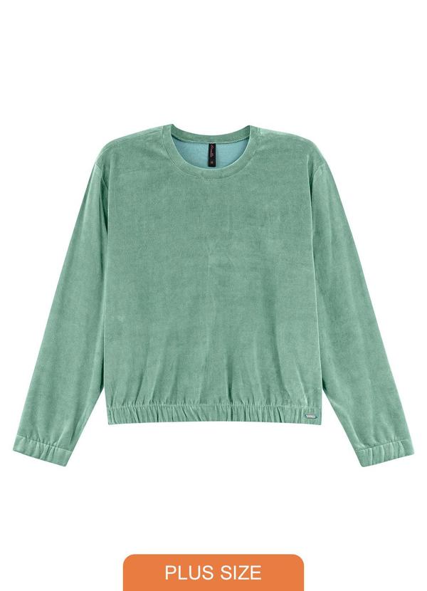 Maelle - Blusão Feminino em Plush Verde Verde
