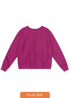 Secret Glam - Blusão Feminino Plus Size Roxo - SECRET GLAM