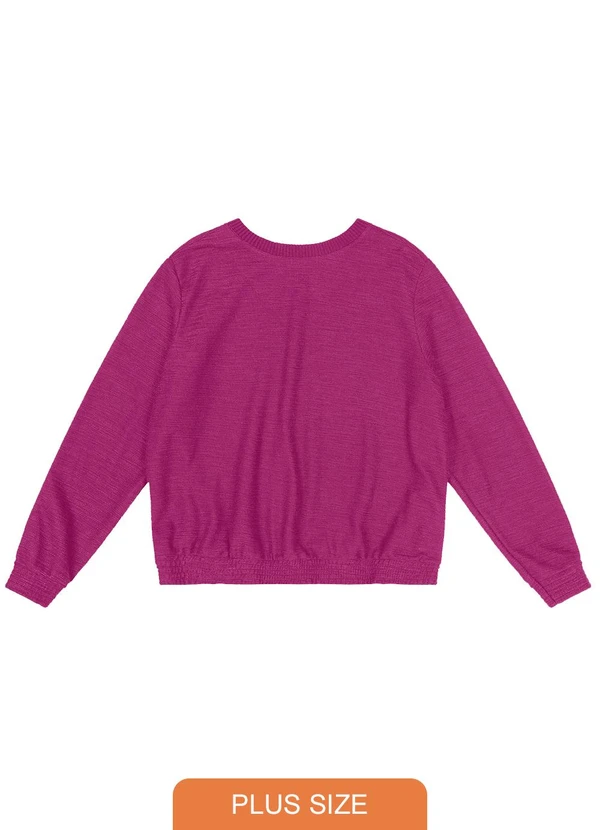 Secret Glam - Blusão Feminino Plus Size Roxo