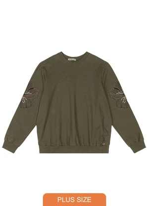 Secret Glam - Blusão Feminino Plus Size Verde - SECRET GLAM