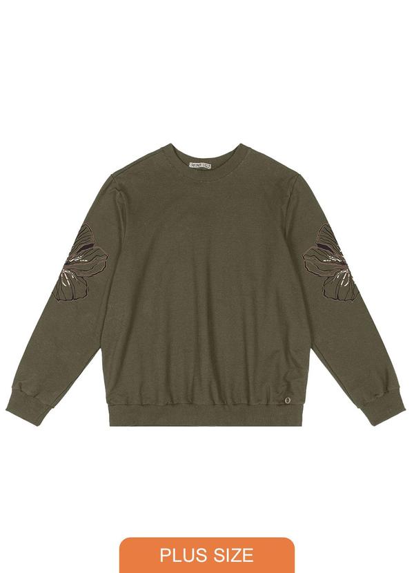Secret Glam - Blusão Feminino Plus Size Verde