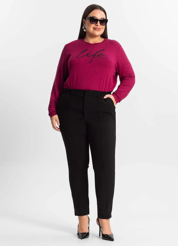 Secret Glam - Blusão Feminino Plus Size Vermelho 3