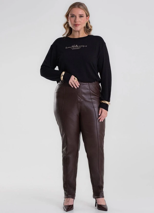 Secret Glam - Blusão Molecotton Plus Size Preto 2