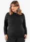 Secret Glam - Blusão Molecotton Plus Size Preto - variação: Preto