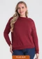 Secret Glam - Blusão Molecotton Plus Size Preto - variação: Vermelho