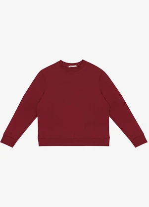 Secret Glam - Blusão Plus Size Manga Longa Vermelho - SECRET GLAM